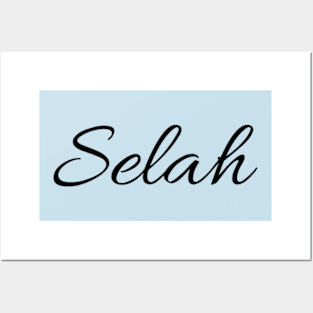 Selah - Hebrew word for "pause" Posters and Art